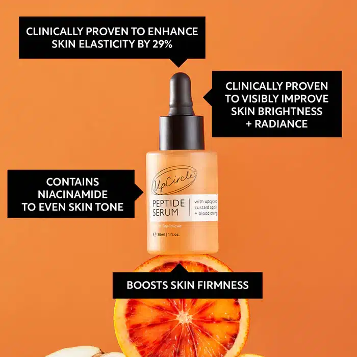Upcircle Peptide Serum with Custard Apple + Blood Orange - Image 2