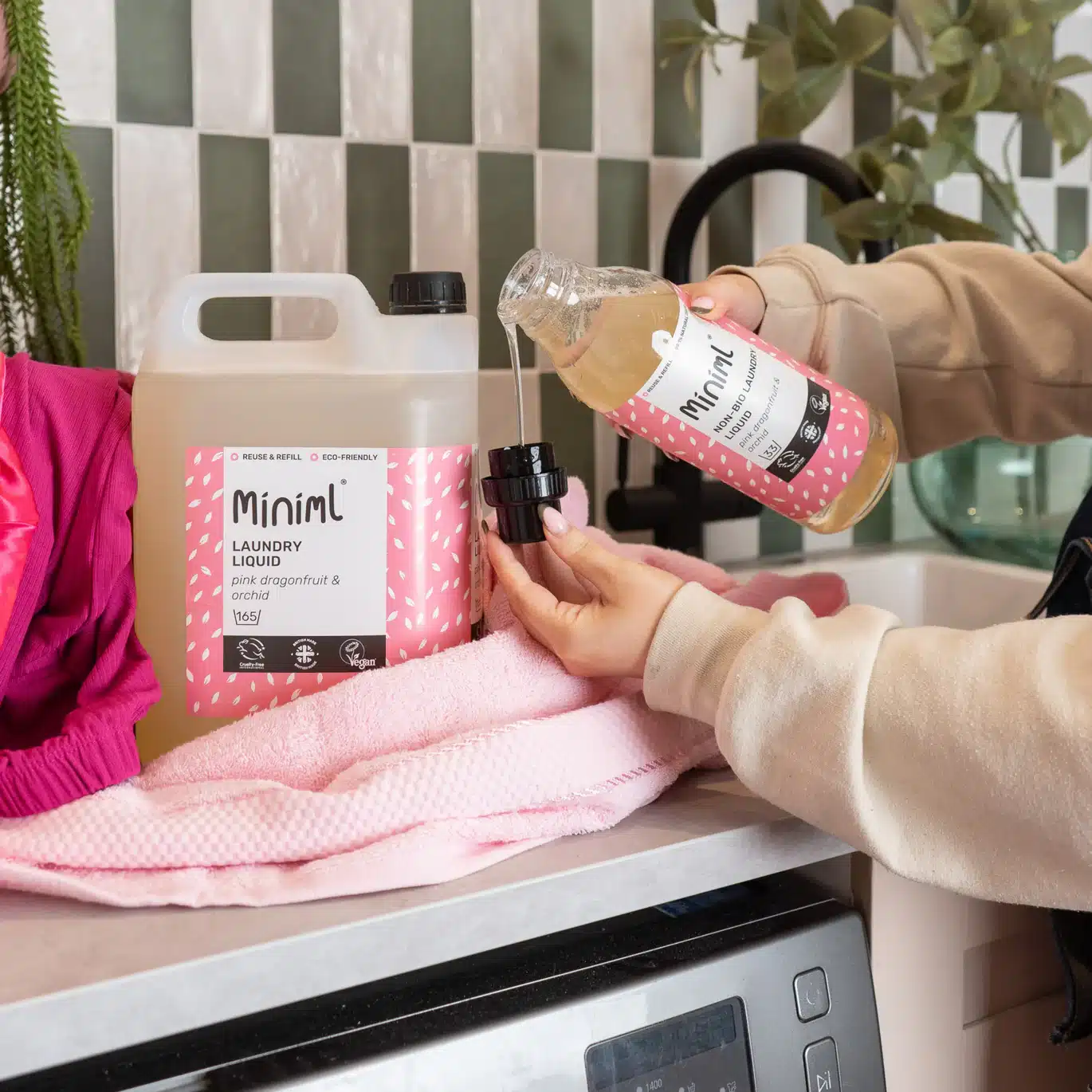 Miniml Non-Bio Laundry Liquid - Pink Dragonfruit & Orchid 5L - Image 2