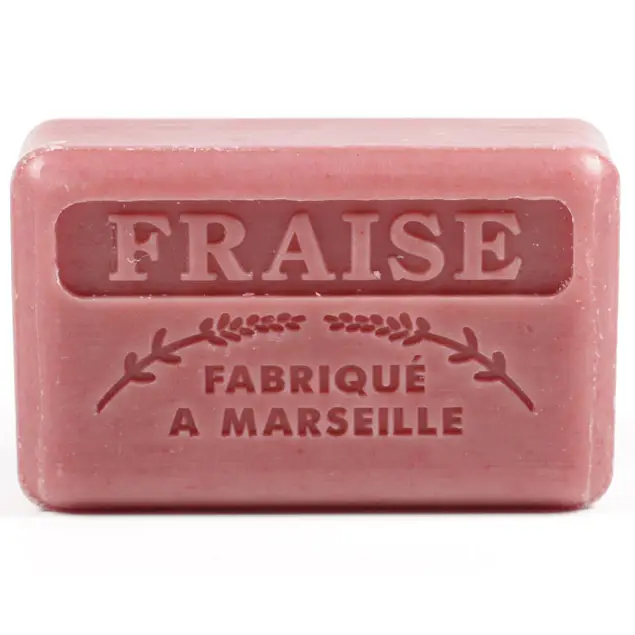 Savon De Marseille Soap - Strawberry (Fraise)