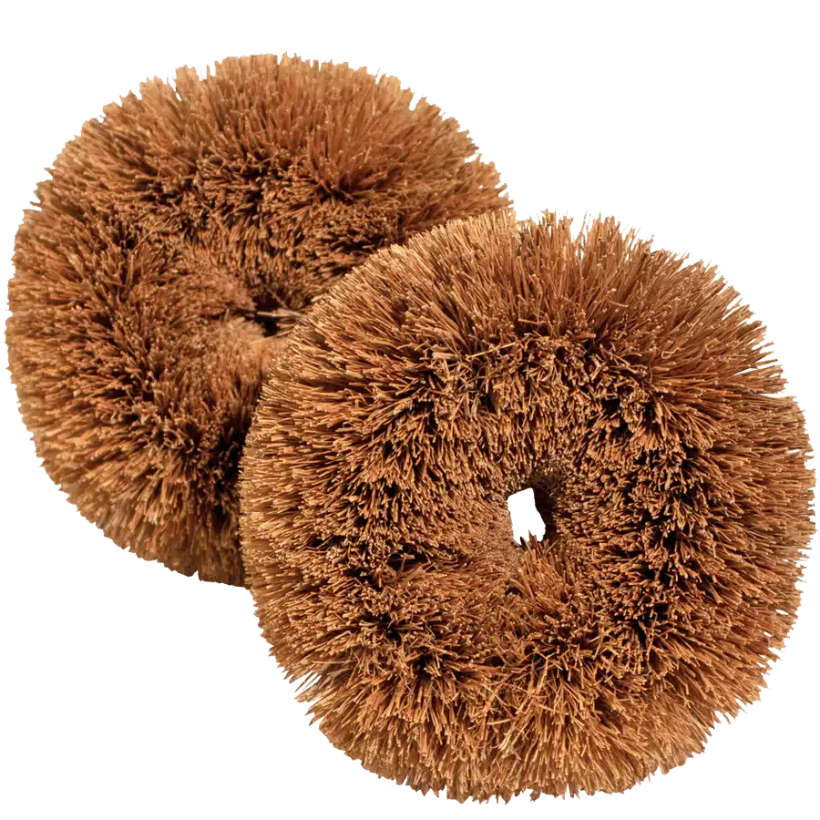 Round Coconut Scourers: 2 Pack - Image 2