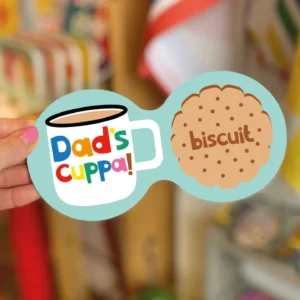 Dad’s Cuppa and Biscuit Double Coaster
