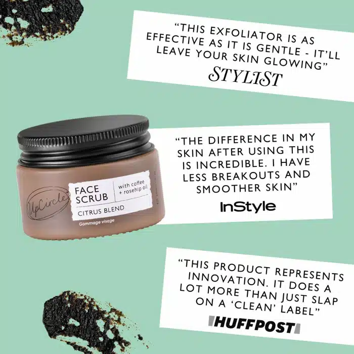 Upcircle Coffee Face Scrub Travel Size - Citrus Blend - Image 3