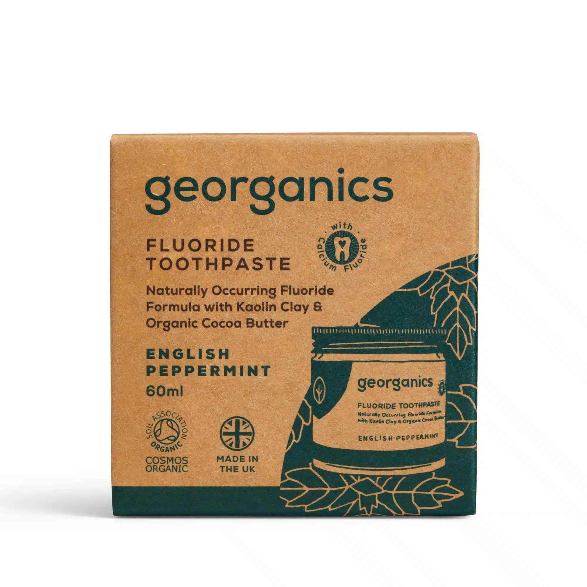 Georganics Fluoride English Peppermint Toothpaste