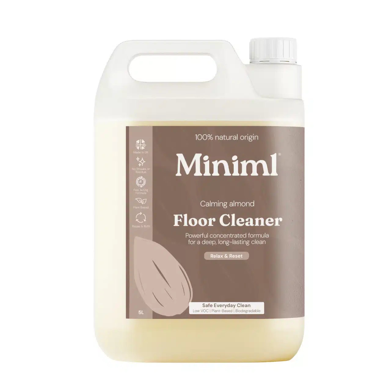 Miniml Floor Cleaner 5L Calming Almond