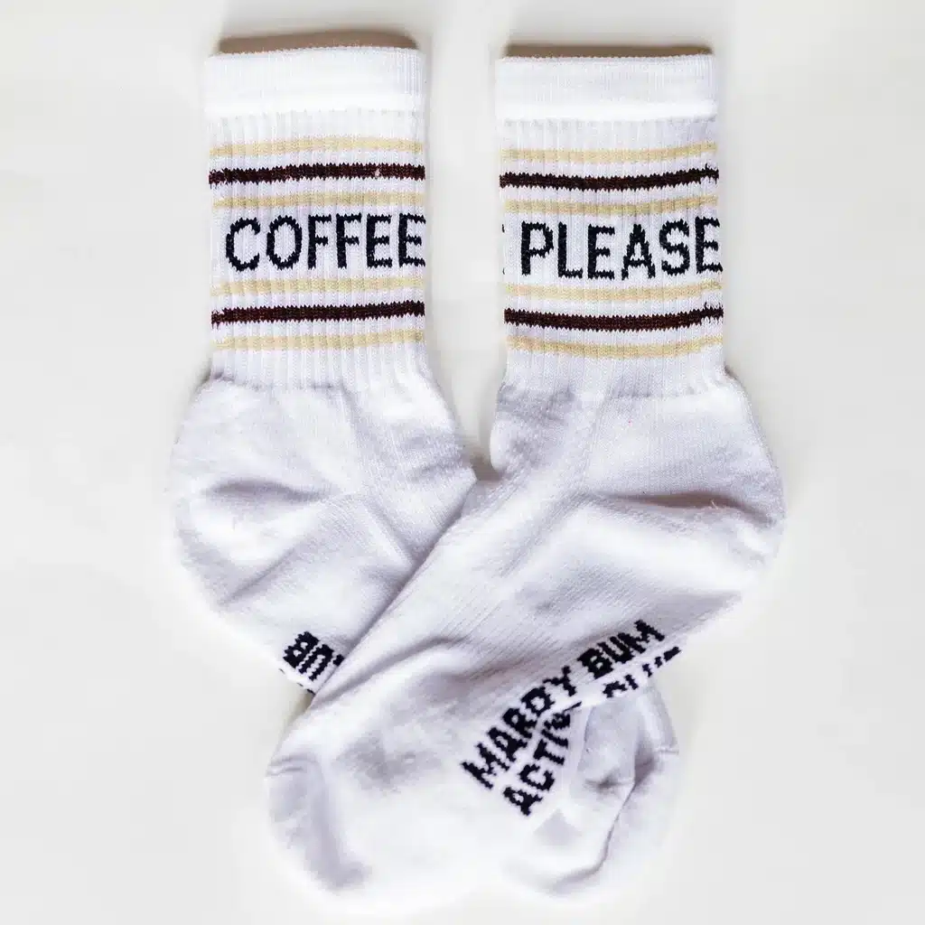 Coffee Please Sports Socks - Mardy Bum